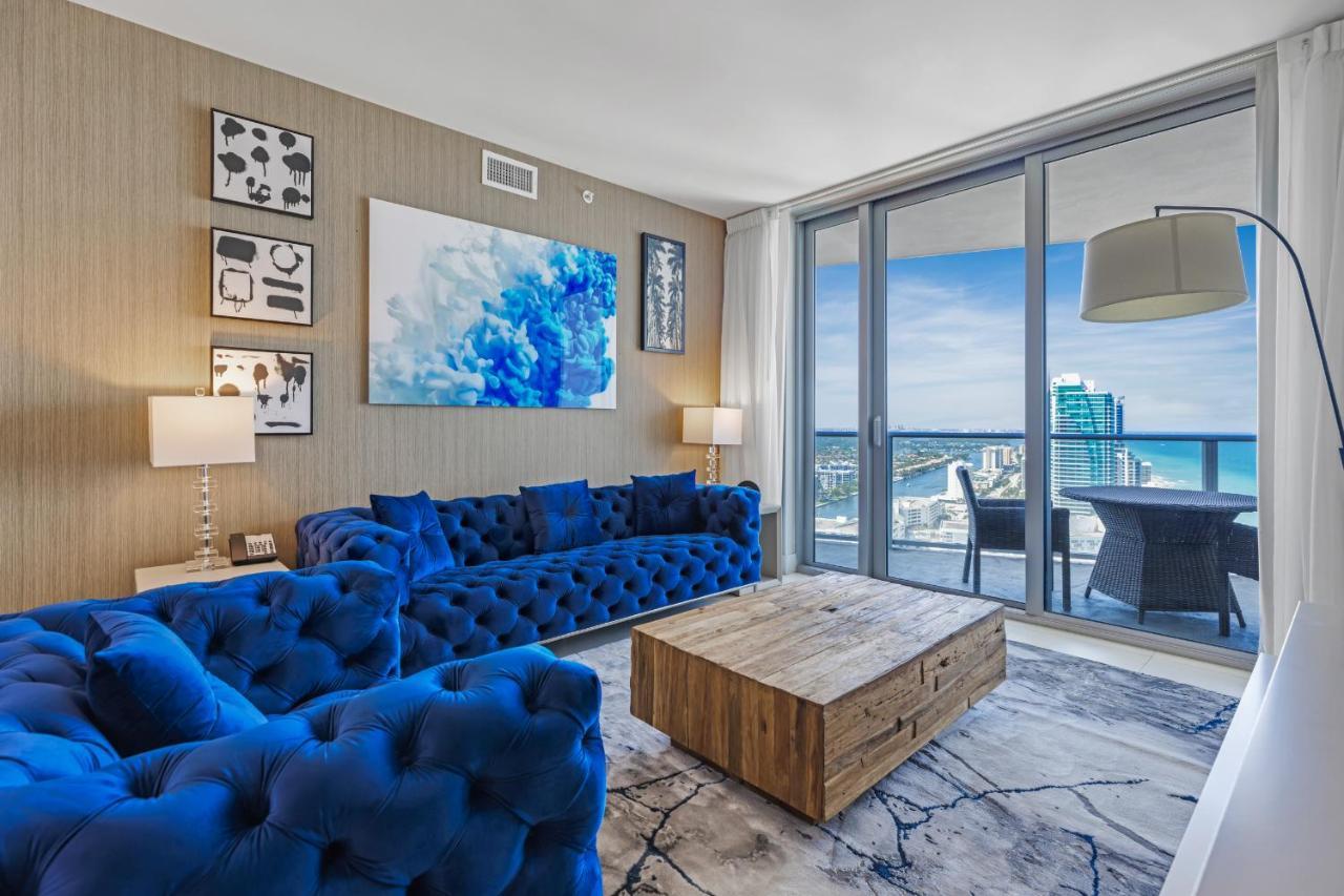 The Ultimate Resort - Beachfront 2 Bedroom Apartment With Direct Ocean View, Rooftop Pool, Hot Tub And Gym Χόλιγουντ Εξωτερικό φωτογραφία